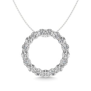 Diamond 1 1/2 Ct.tw Fashion Pendant in 14K White Gold