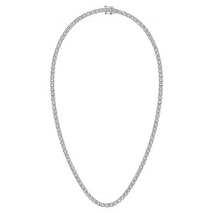 Sterling Silver 3/8 Ct.Tw. Graduated Diamond Tennis Necklace – 16 Inch