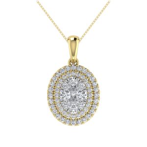 Diamond 3/4 Ct.Tw. Fashion Pendant in 14K Yellow Gold