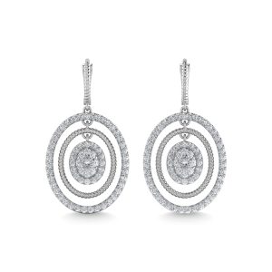 Diamond 1 1/2 Ct.Tw. Danglers Earrings in 14K White Gold