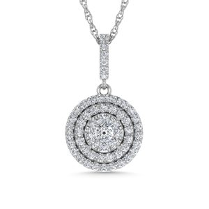 Diamond 3/4 Ct.Tw. Fashion Pendant in 14K White Gold