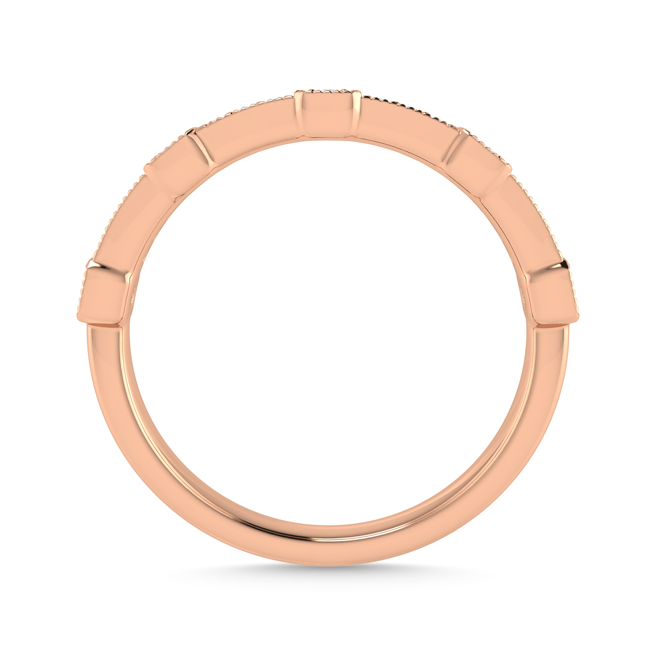 Diamond 1/6 Ct.Tw. Stackable Band in 14K Rose Gold