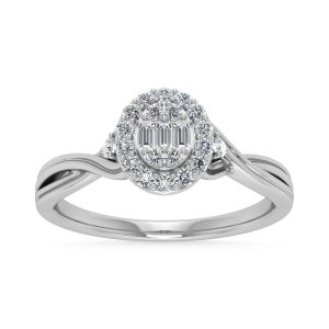 Diamond 1/8 Ct.Tw. Promise Ring in 10K White Gold