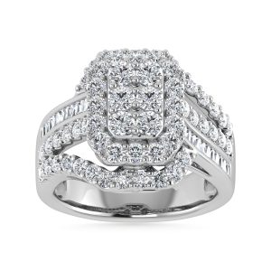 10K White Gold Diamond 2 Ct.Tw. Engagement Ring
