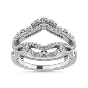 Diamond 1/3 Ct.Tw. Guard Ring in 14K White Gold