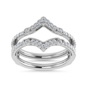 Diamond 3/8 Ct.Tw. Guard Ring in 14K White Gold