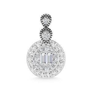 14K White Gold Diamond 1/5 Ct.Tw. Fashion Pendant