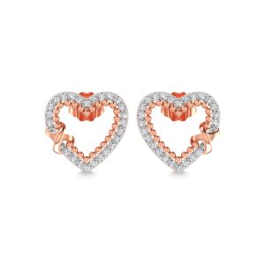 10K White Gold Diamond 1/4 Ct.Tw. Fashion Earrings