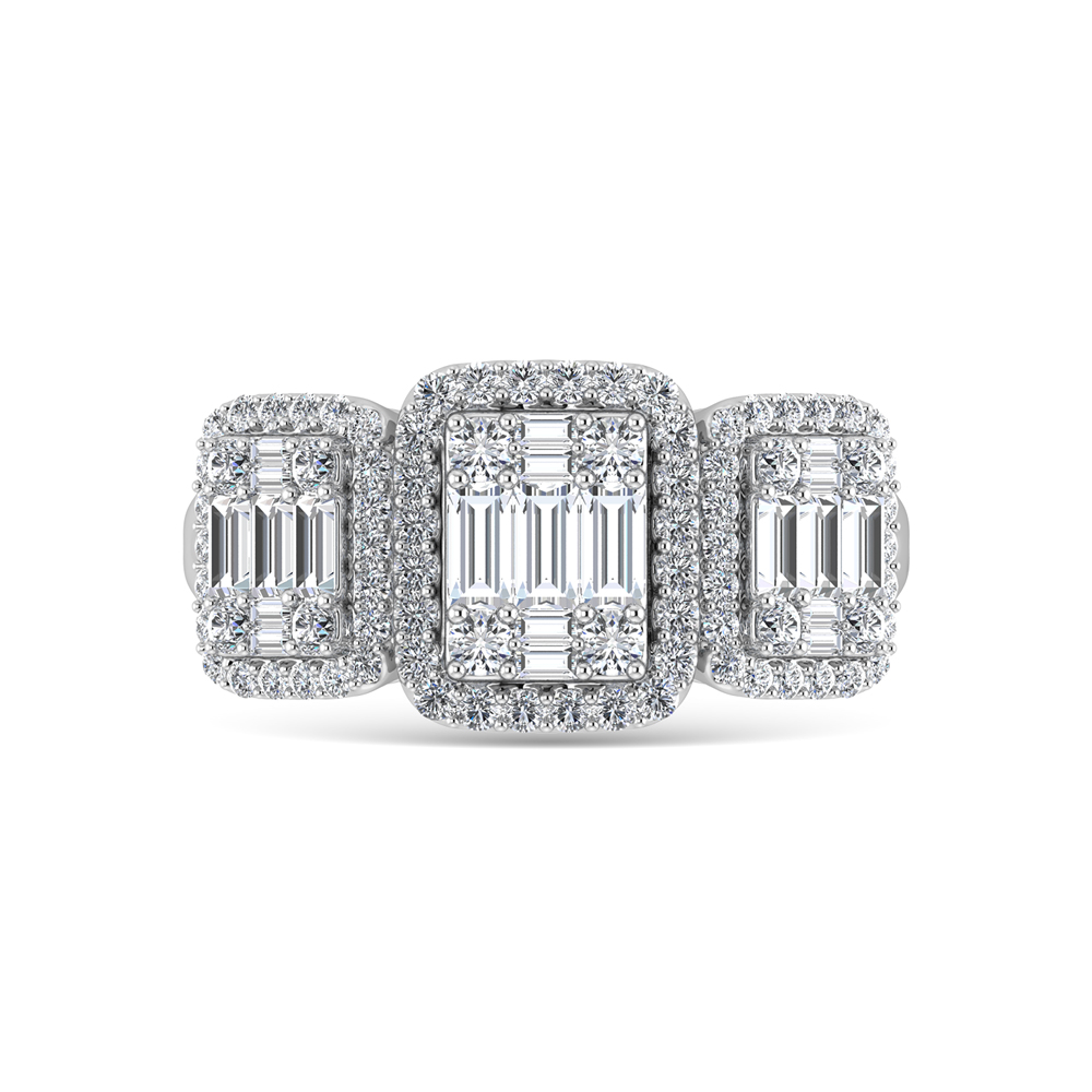 14K White Gold Diamond 1 Ct.Tw. Engagement Ring