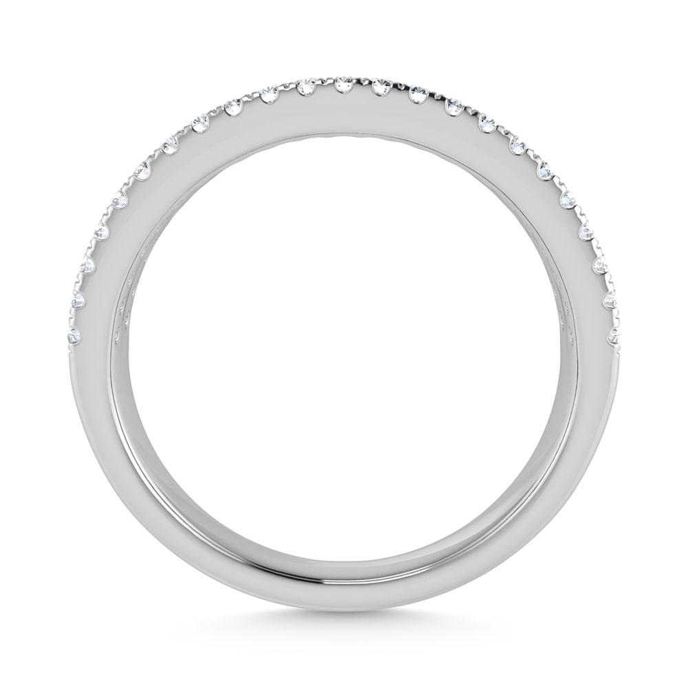 14K White Gold Diamond 1/3 Ct.Tw. Stackable Band