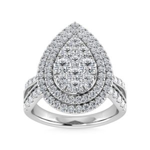 14K White Gold Diamond 2 1/4 Ct.Tw. Engagement Ring