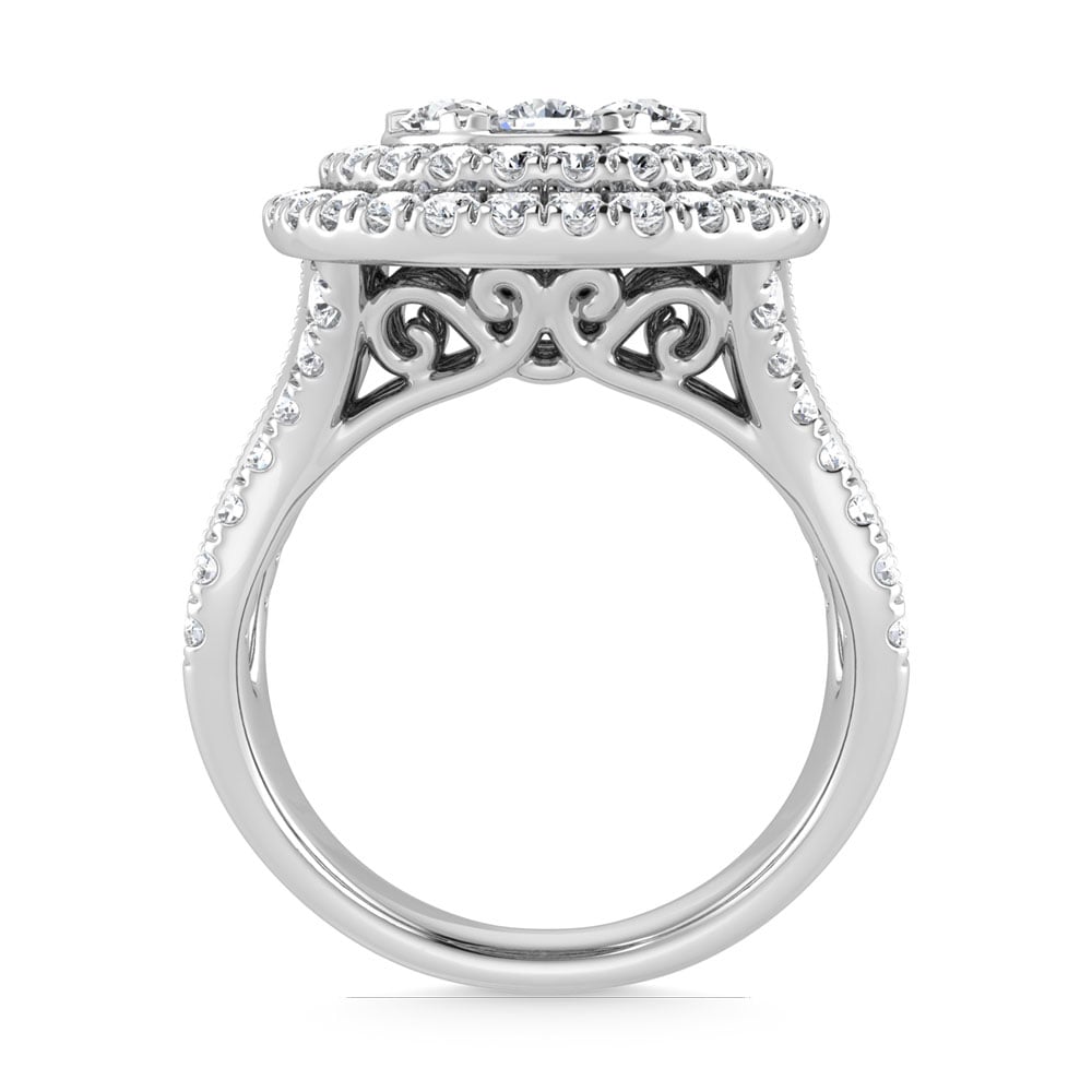 14K White Gold Diamond 2 1/4 Ct.Tw. Engagement Ring
