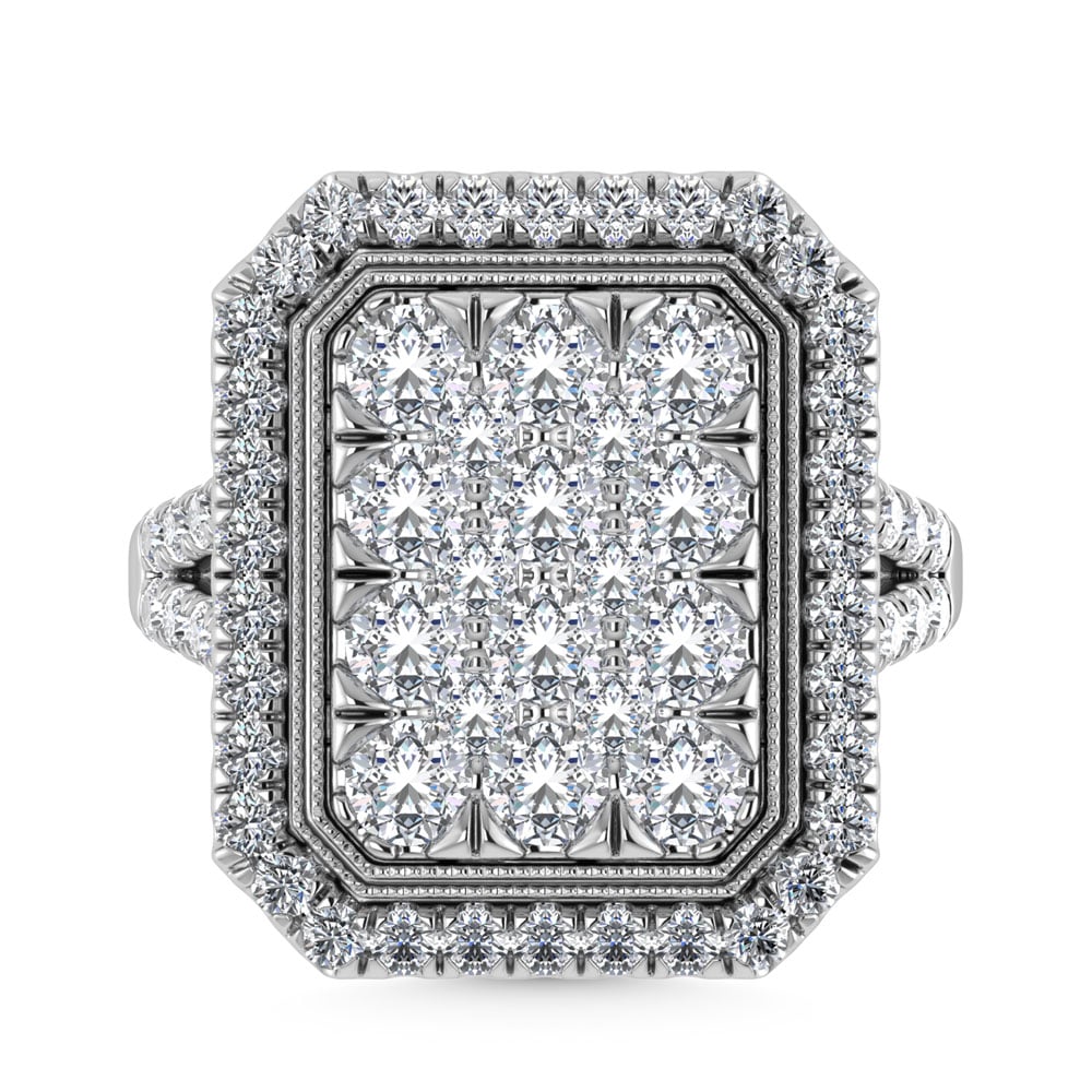 14K White Gold Diamond 2 3/4 Ct.Tw. Engagement Ring