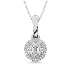 14K White Gold Diamond 5/8 Ct.Tw. Fashion Pendant