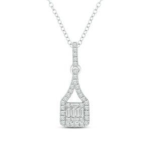 14K White Gold Diamond 1/3 Ct.Tw. Fashion Pendant