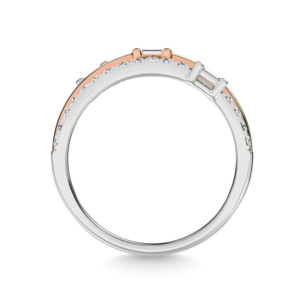 14K Two Tone Diamond 1/2 Ct.Tw. Fashion Ring