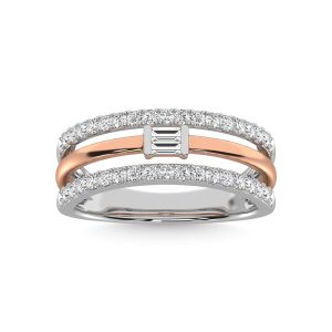 14K White Gold Diamond 1/2 Ct.Tw. Fashion Ring