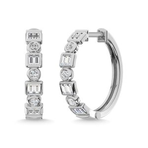 14K White Gold Diamond 1/3 Ct.Tw. Fashion Earrings