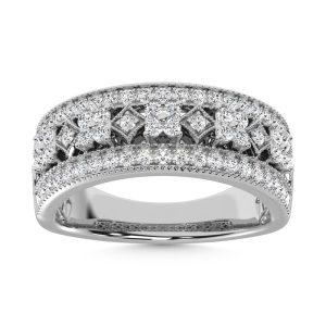 14K White Gold Diamond 3/4 Ct.Tw. Fashion Band