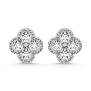 10K White Gold Diamond 1/3 Ct.Tw. Fashion Earrings