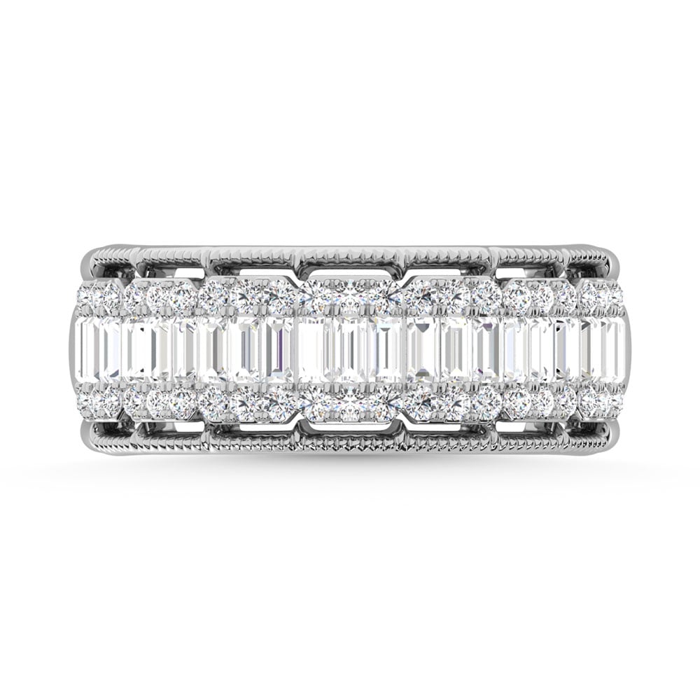 14K White Gold Diamond 3/4 Ct.Tw. Fashion Band