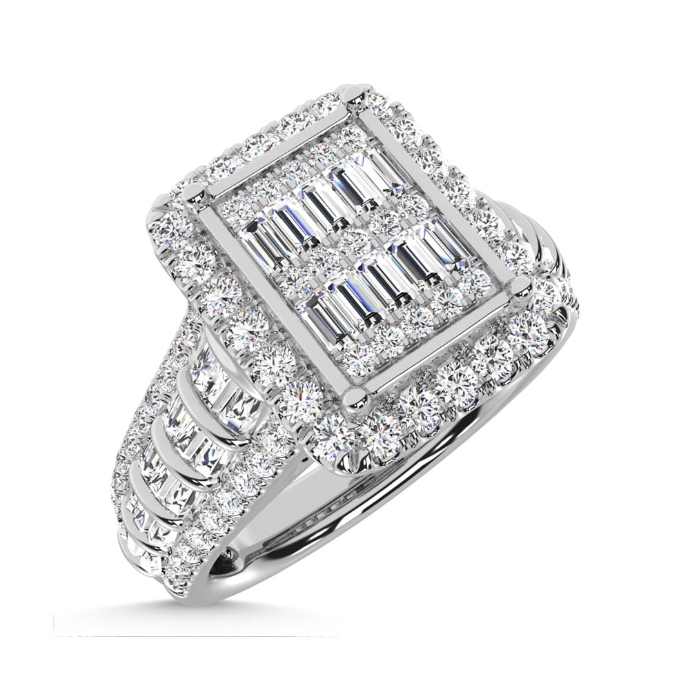 14K White Gold Diamond 1 Ct.Tw. Engagement Ring