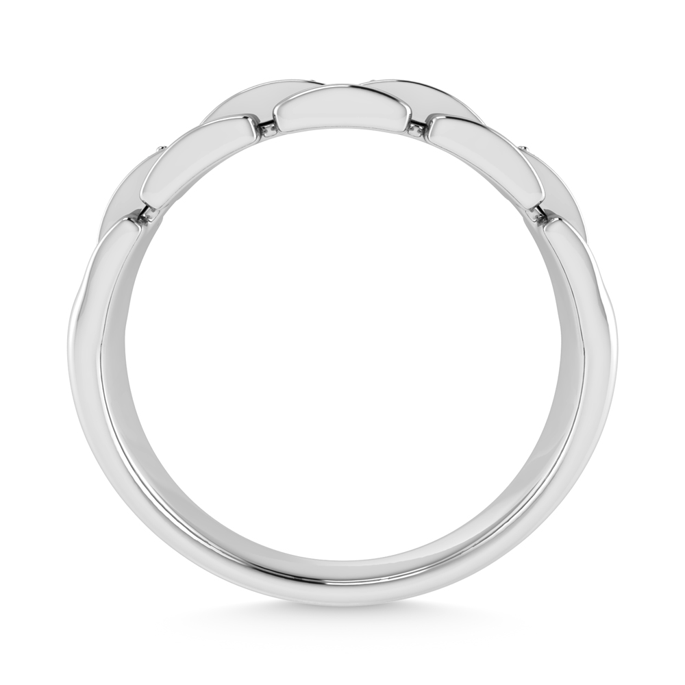 925 Silver + 10K Yellow Gold 1/8 Ct.Tw. Diamond Mens Ring