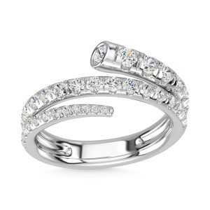14K White Gold Diamond 1 1/6 Ct.Tw. Fashion Ring