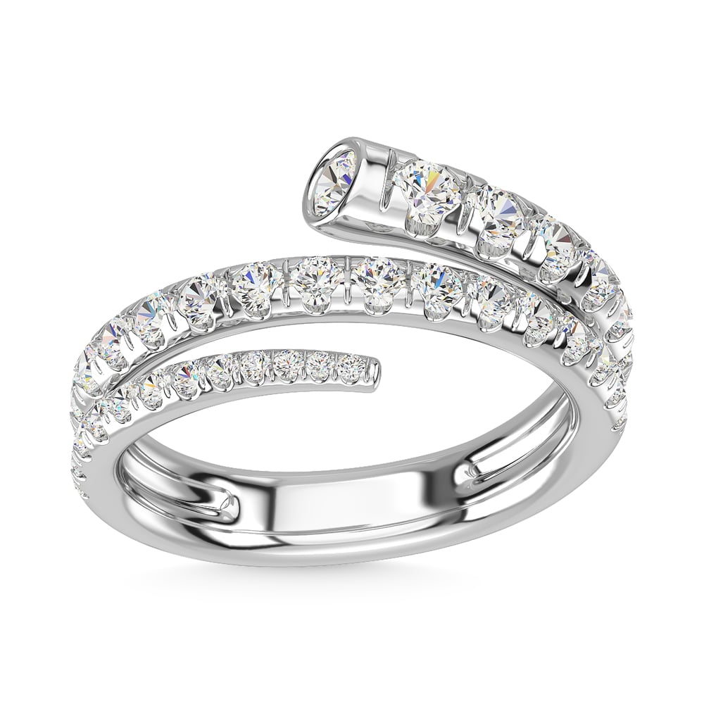 14K White Gold Diamond 1 1/6 Ct.Tw. Fashion Ring