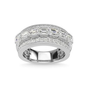 14K White Gold Diamond 1 5/8 Ct.Tw Fashion Ring