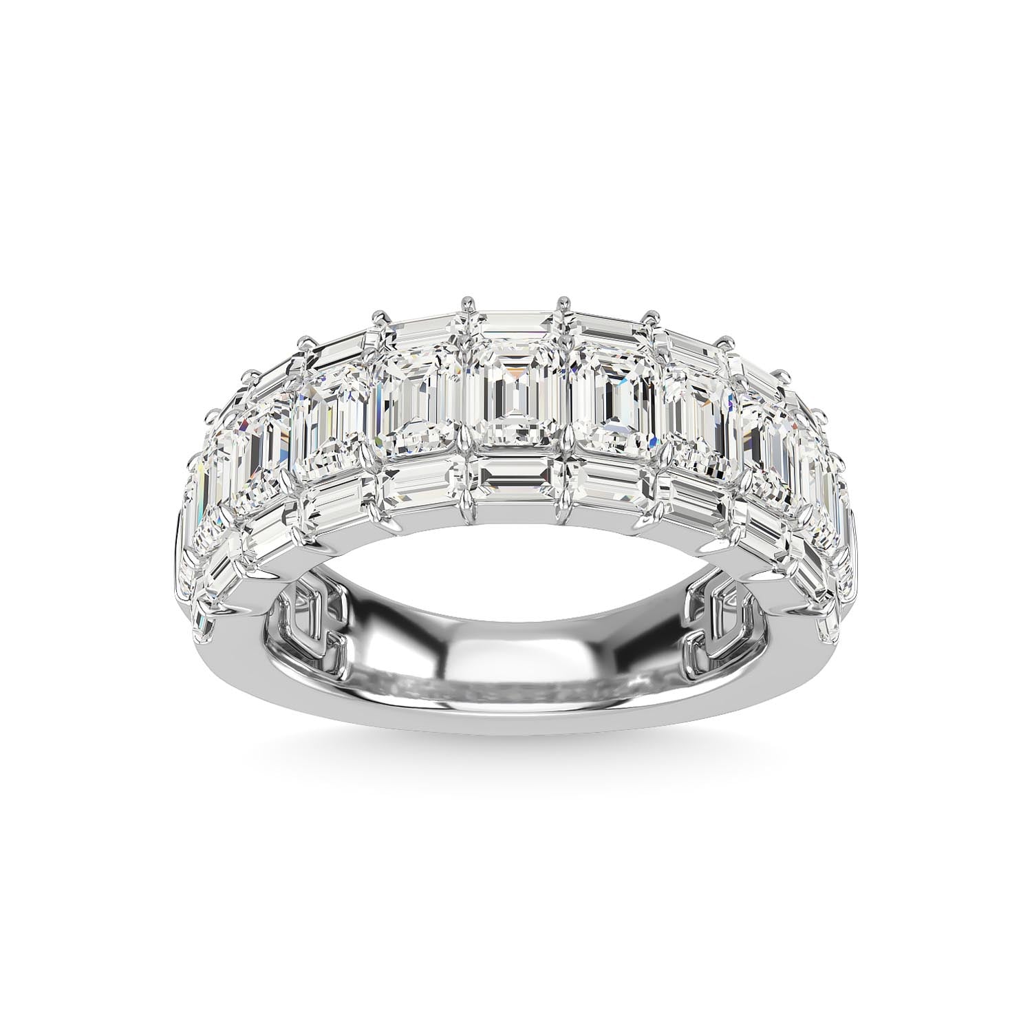 14K White Gold Diamond 3 1/2 Ct.Tw Ladies Bands