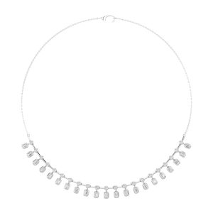 14K White Gold Diamond 3 1/4 Ct.Tw. Fashion Necklace