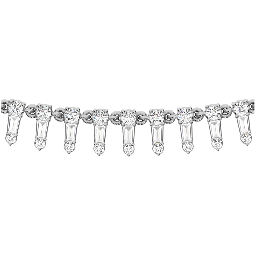 14K White Gold Diamond 2 Ct.Tw Fashion Necklace