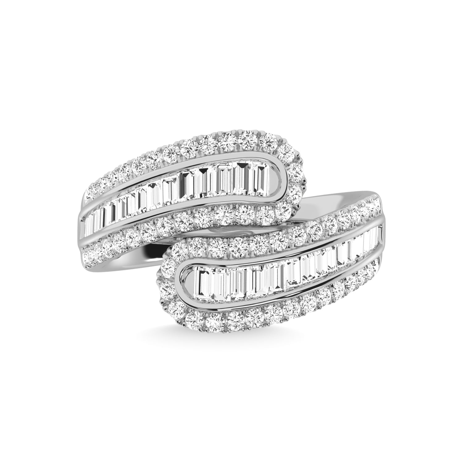 14K White Gold Diamond 1 1/8 Ct.Tw. Fashion Ring