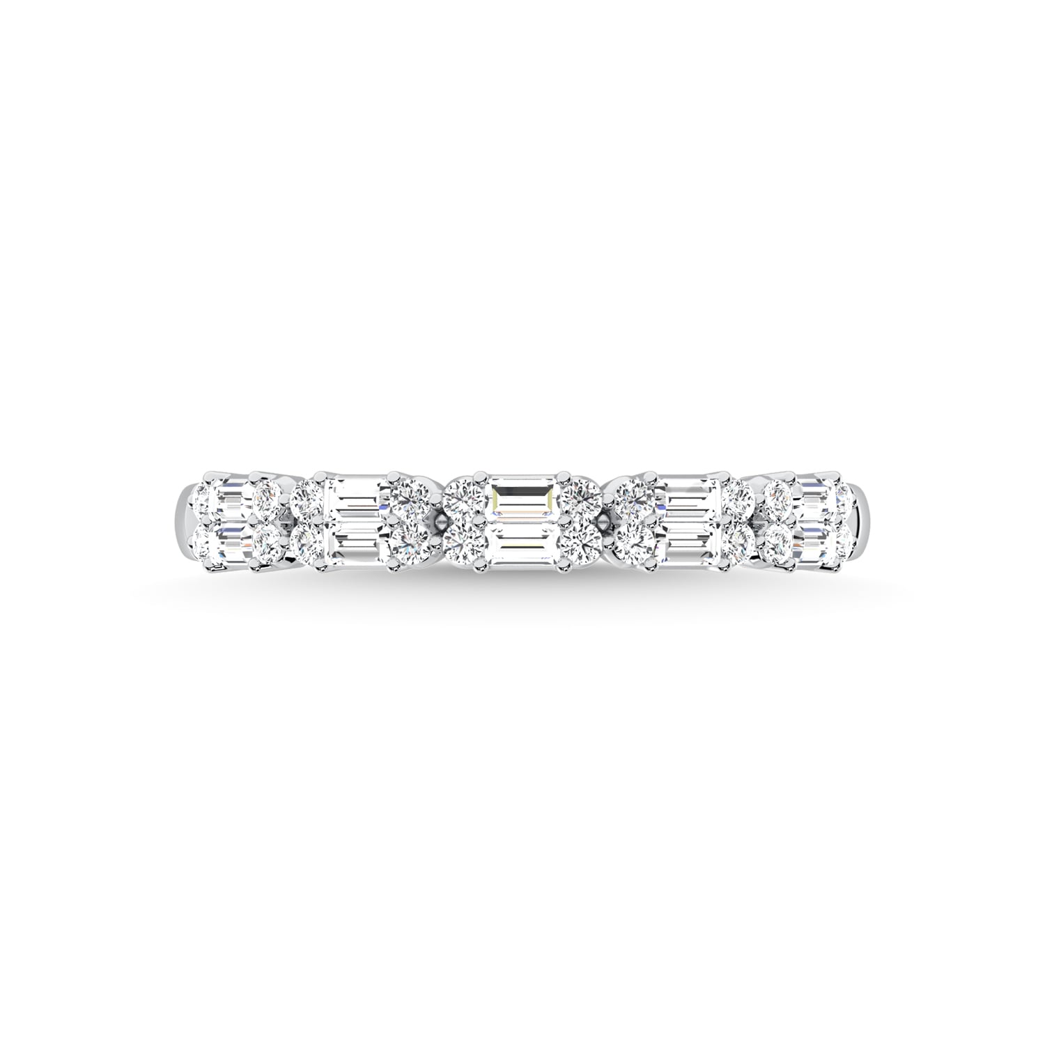 14K White Gold Diamond 1/3 Ct.Tw. Fashion Band