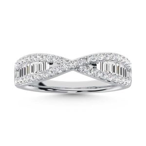 14K White Gold Diamond 1/2 Ct.Tw. Fashion Band