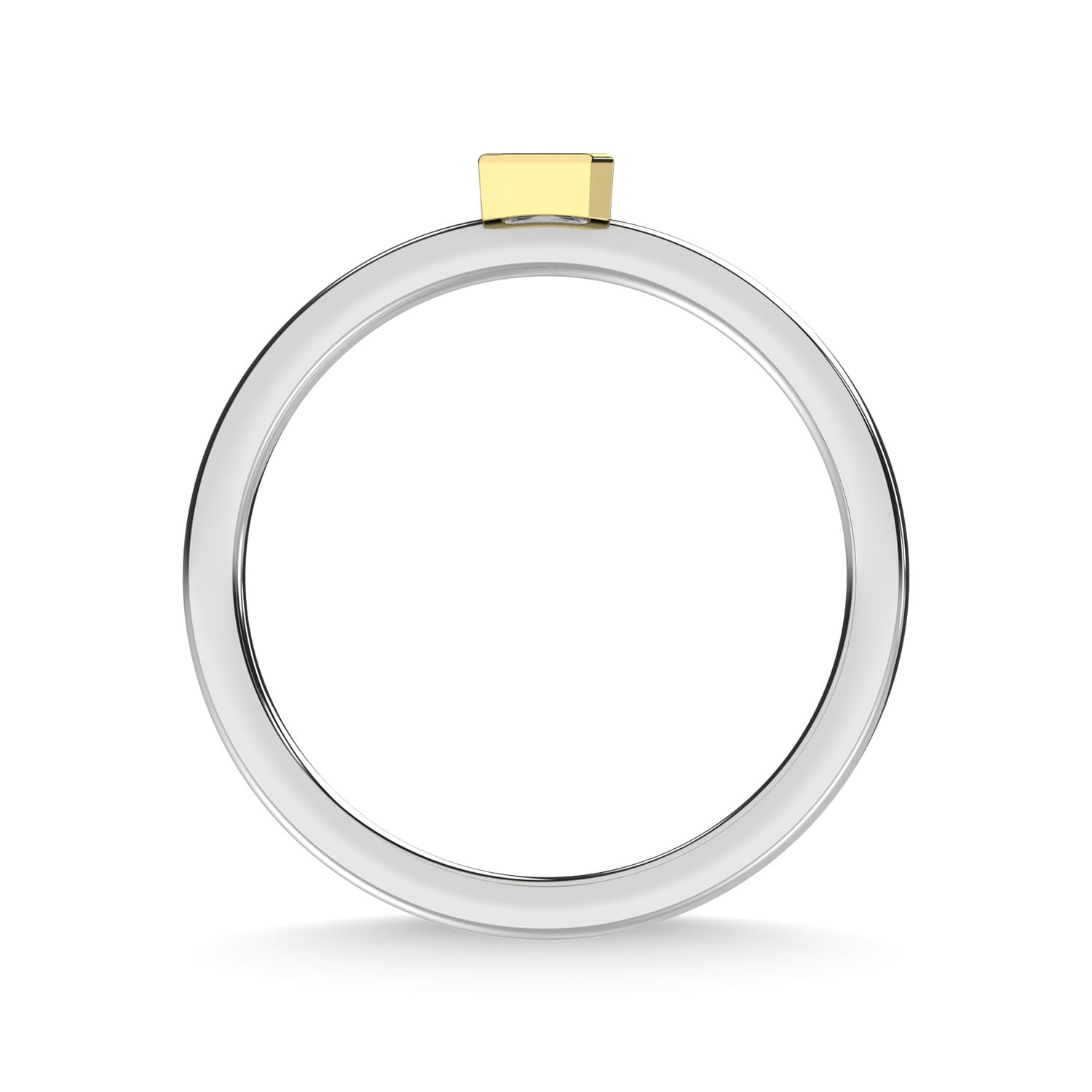 14K Two Tone Diamond 1/10 Ct.Tw. Anniversary Ring