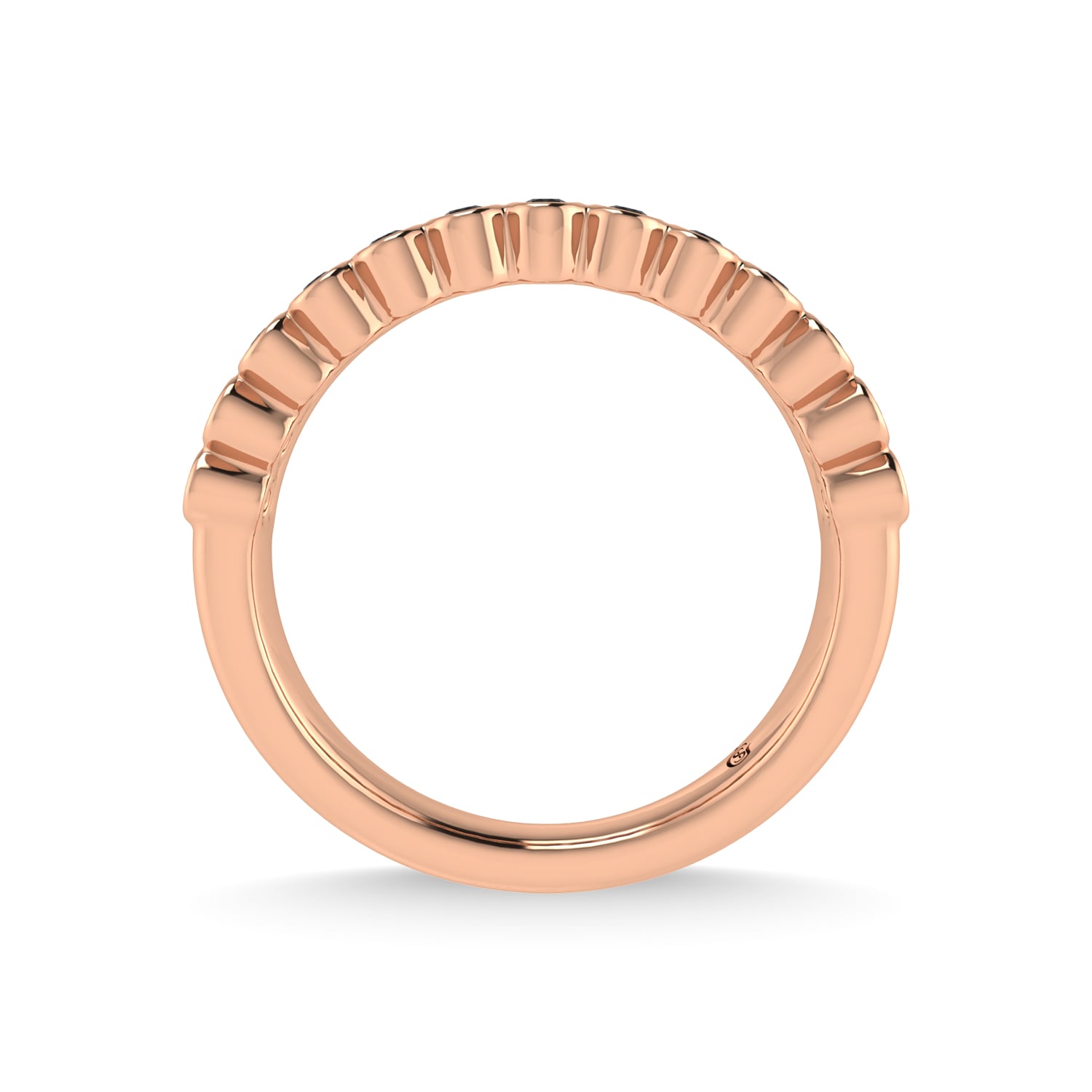 14K Rose Gold Diamond 1/3 Ct.Tw. Stackable Band