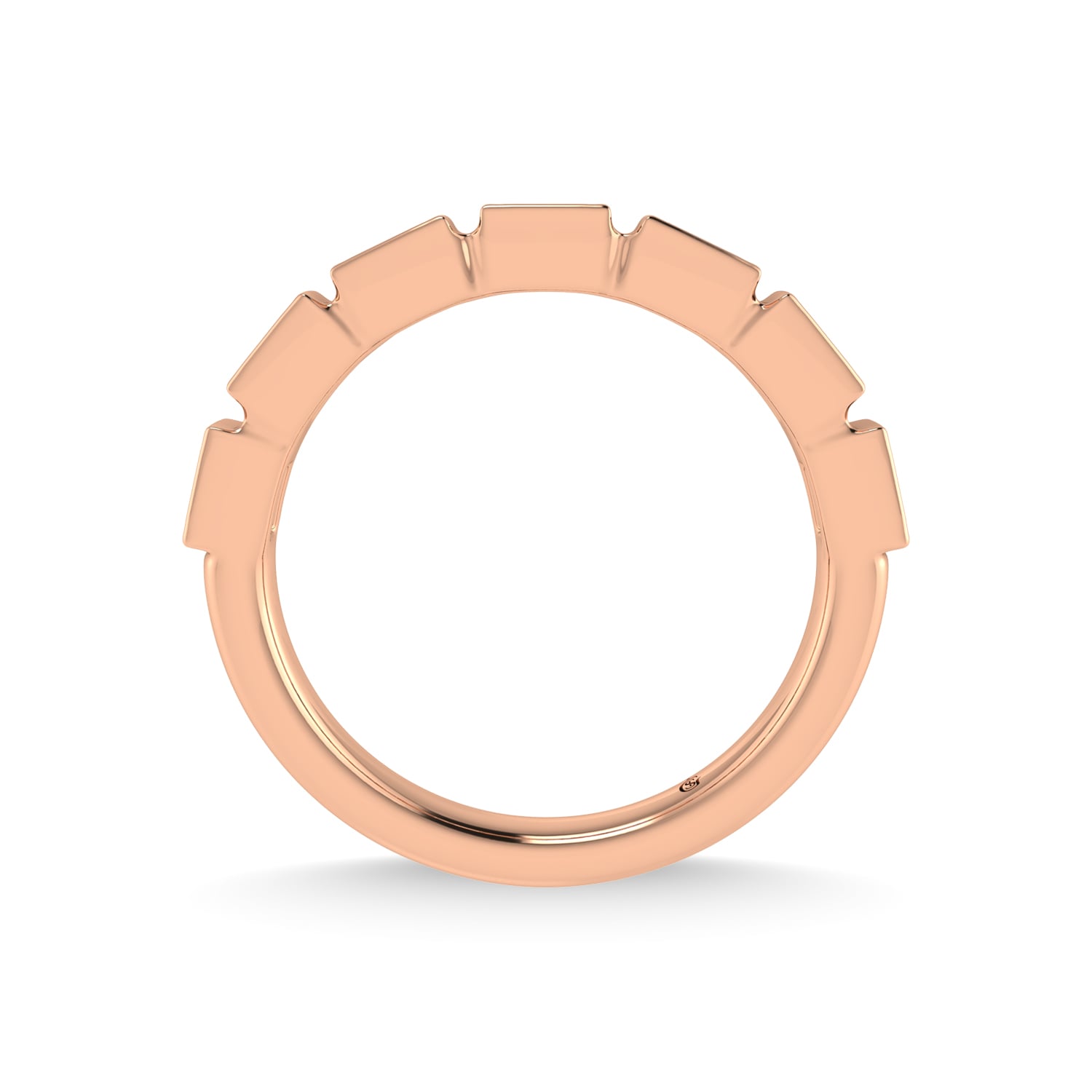 14K Rose Gold Diamond 1/4 Ct.Tw. Stackable Band