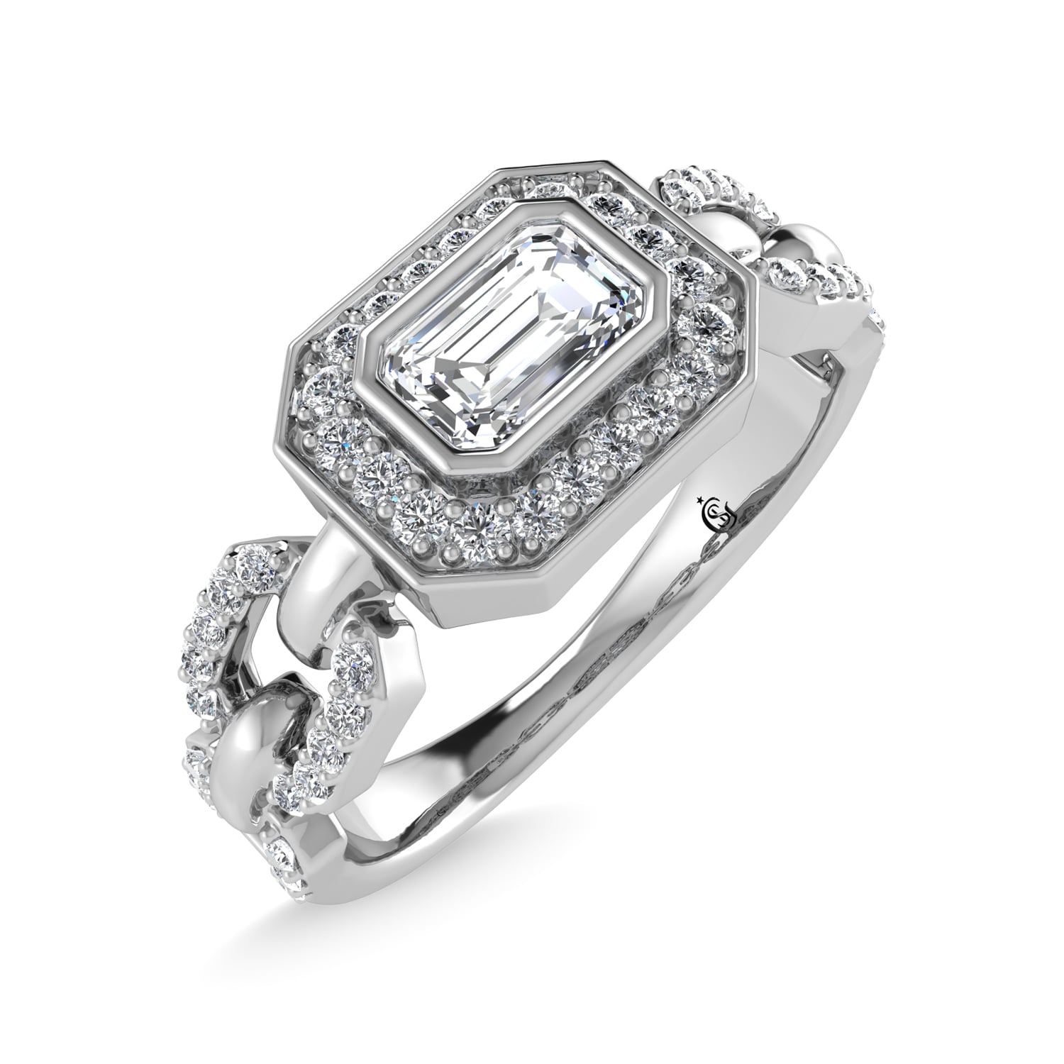 14K White Gold Diamond 1/2 Ct.Tw. Fashion Ring