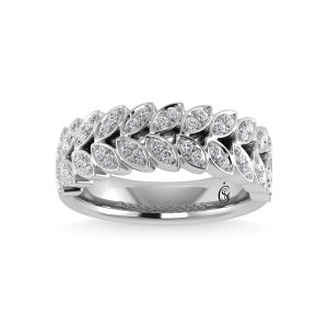 14K White Gold Diamond 3/8 Ct.Tw. Fashion Ring