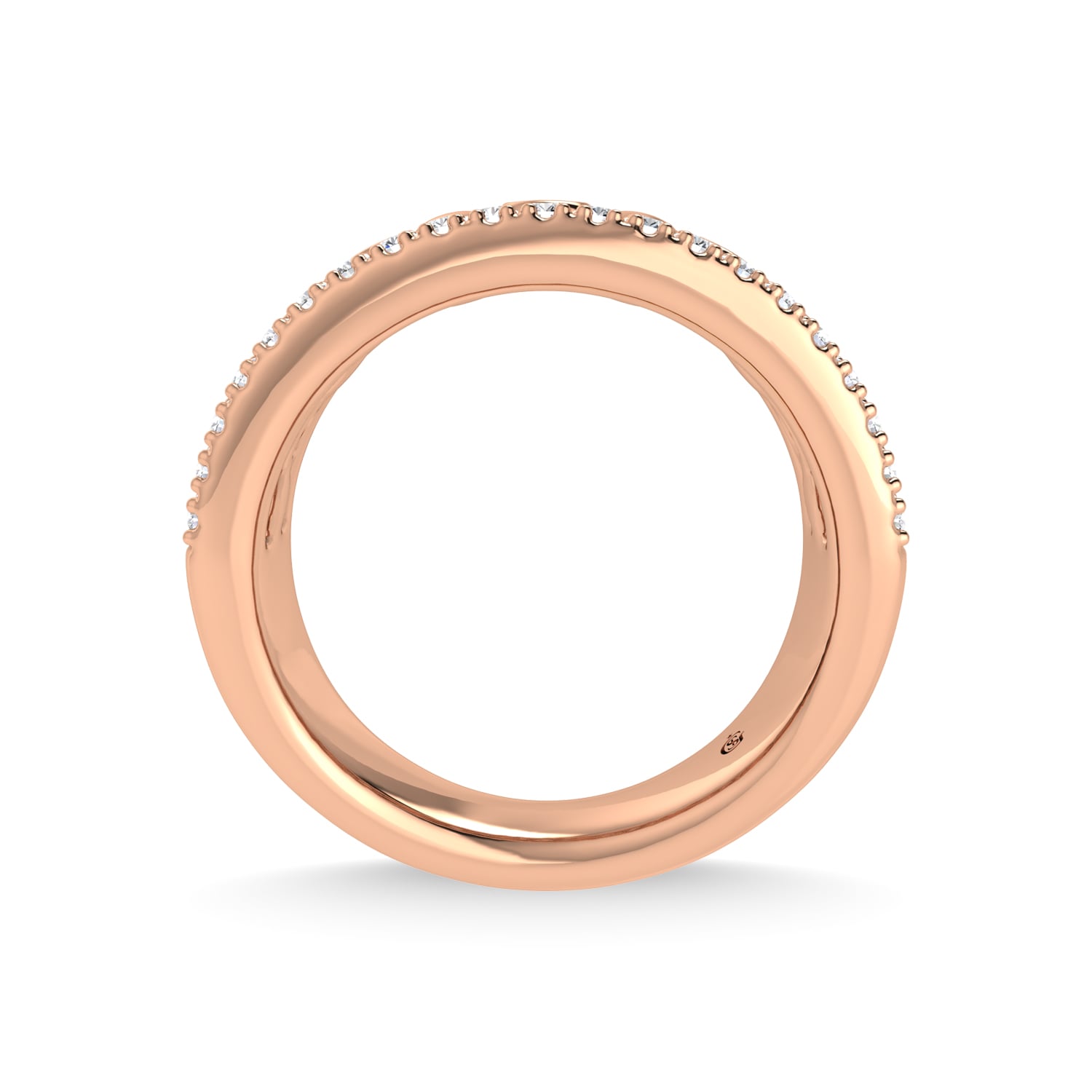 14K Two Tone Diamond 1/2 Ct.Tw. Fashion Band