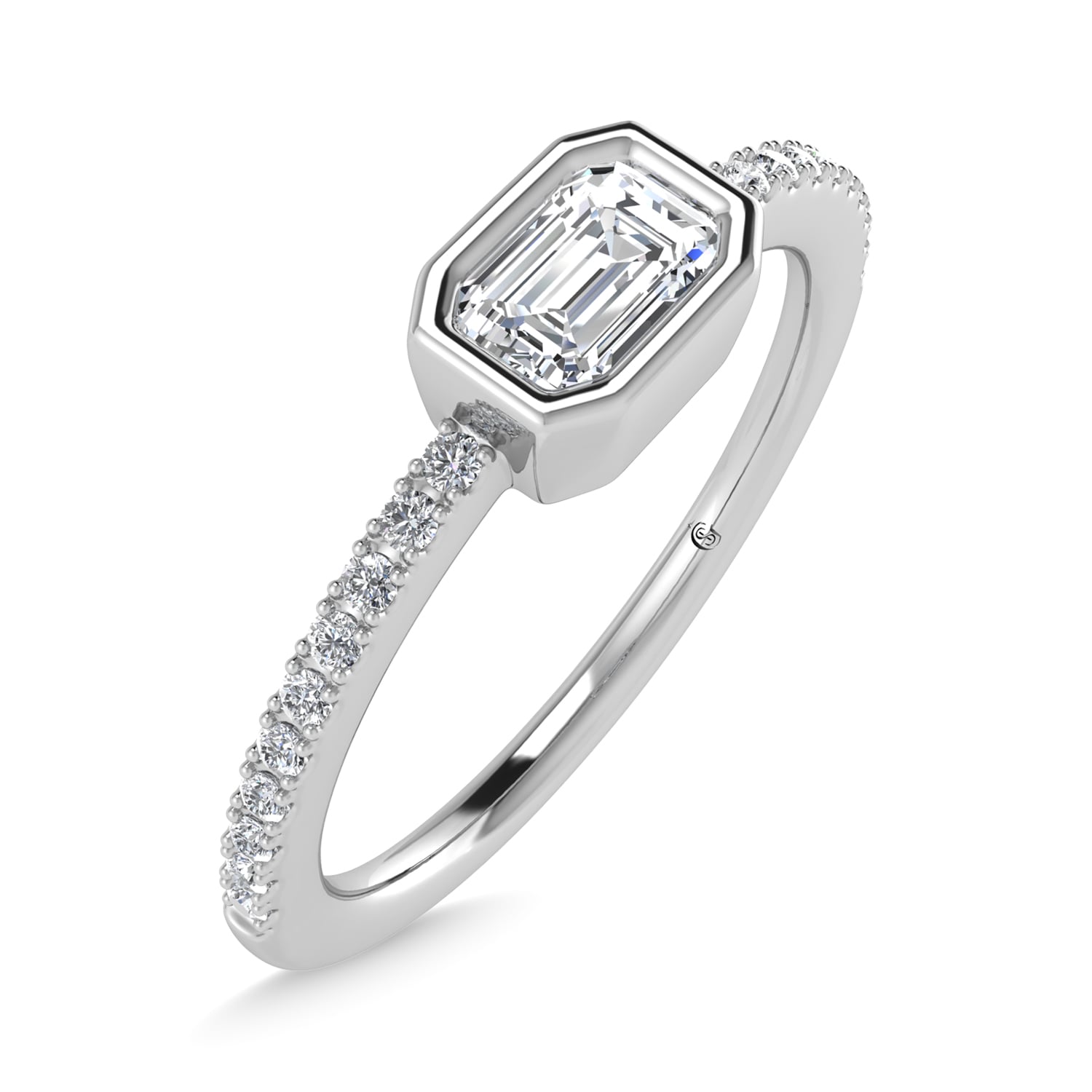 14K White Gold Diamond 3/8 Ct.Tw. Fashion Ring
