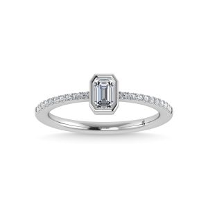 14K White Gold Diamond 3/8 Ct.Tw. Fashion Ring