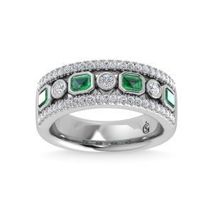 14K Two Tone Diamond 3/4 Ct.Tw. Fashion Band