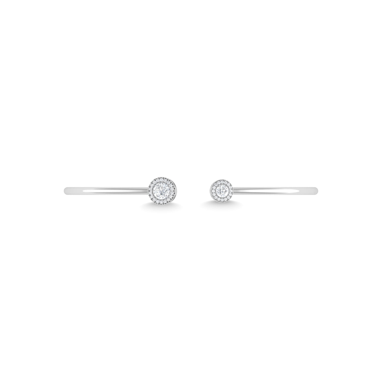 14K White Gold Diamond 1/2 Ct.Tw. Fashion Bangle