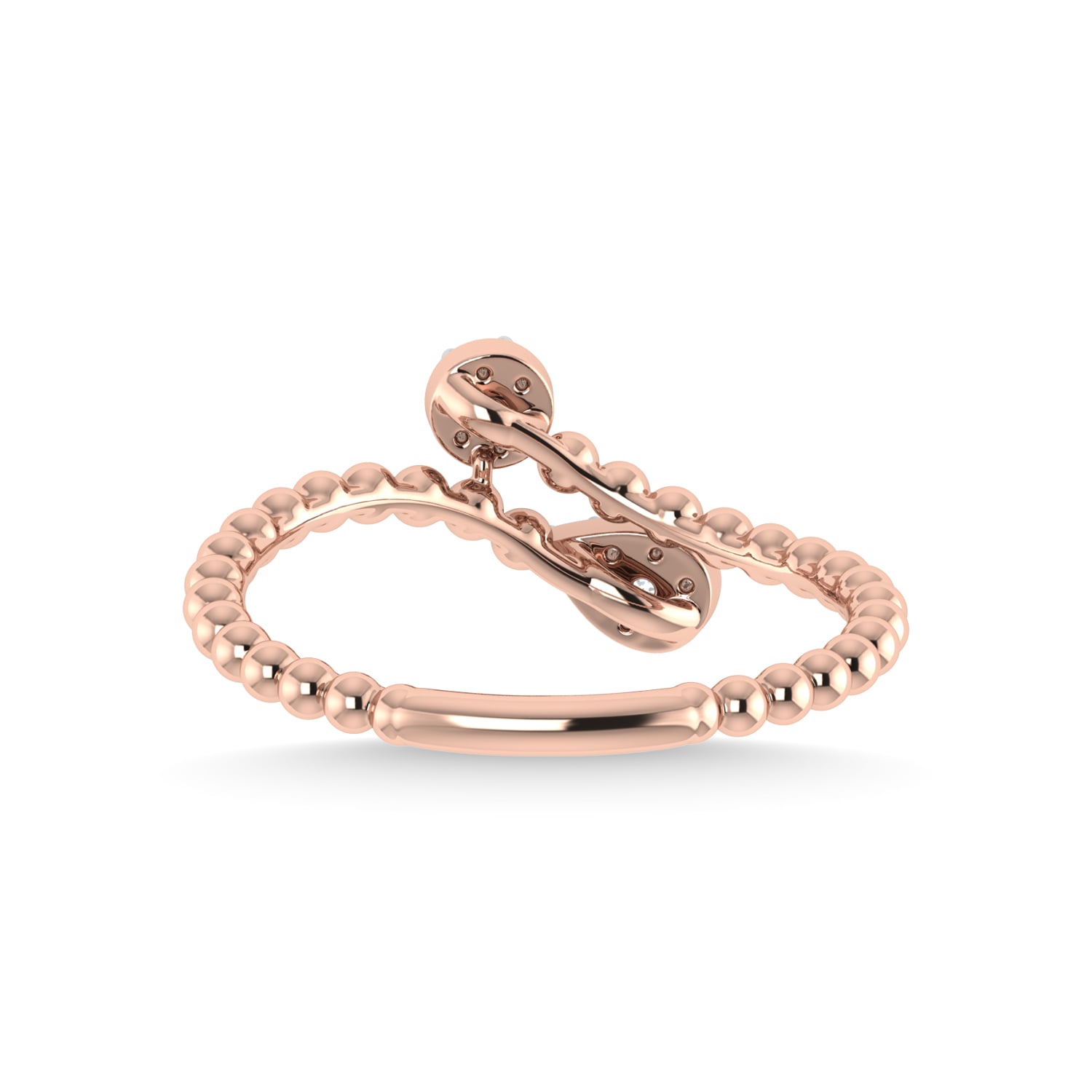 10K Rose Gold Diamond 1/6 Ct.Tw. Fashion Ring