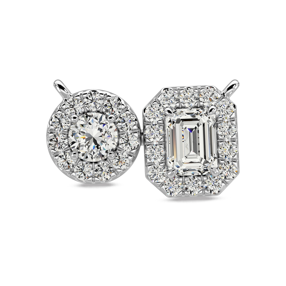 14K White Gold Diamond 1/2 Ct.Tw Fashion Necklace