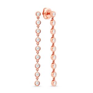 14K Rose Gold Diamond 1/2 Ct.Tw Fashion Earrings