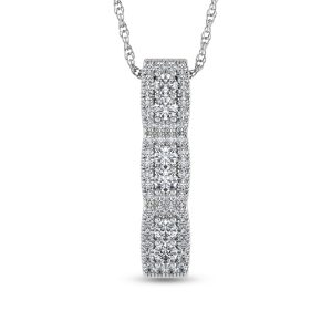 14K White Gold Diamond 5/8 Ct.Tw. Fashion Pendant